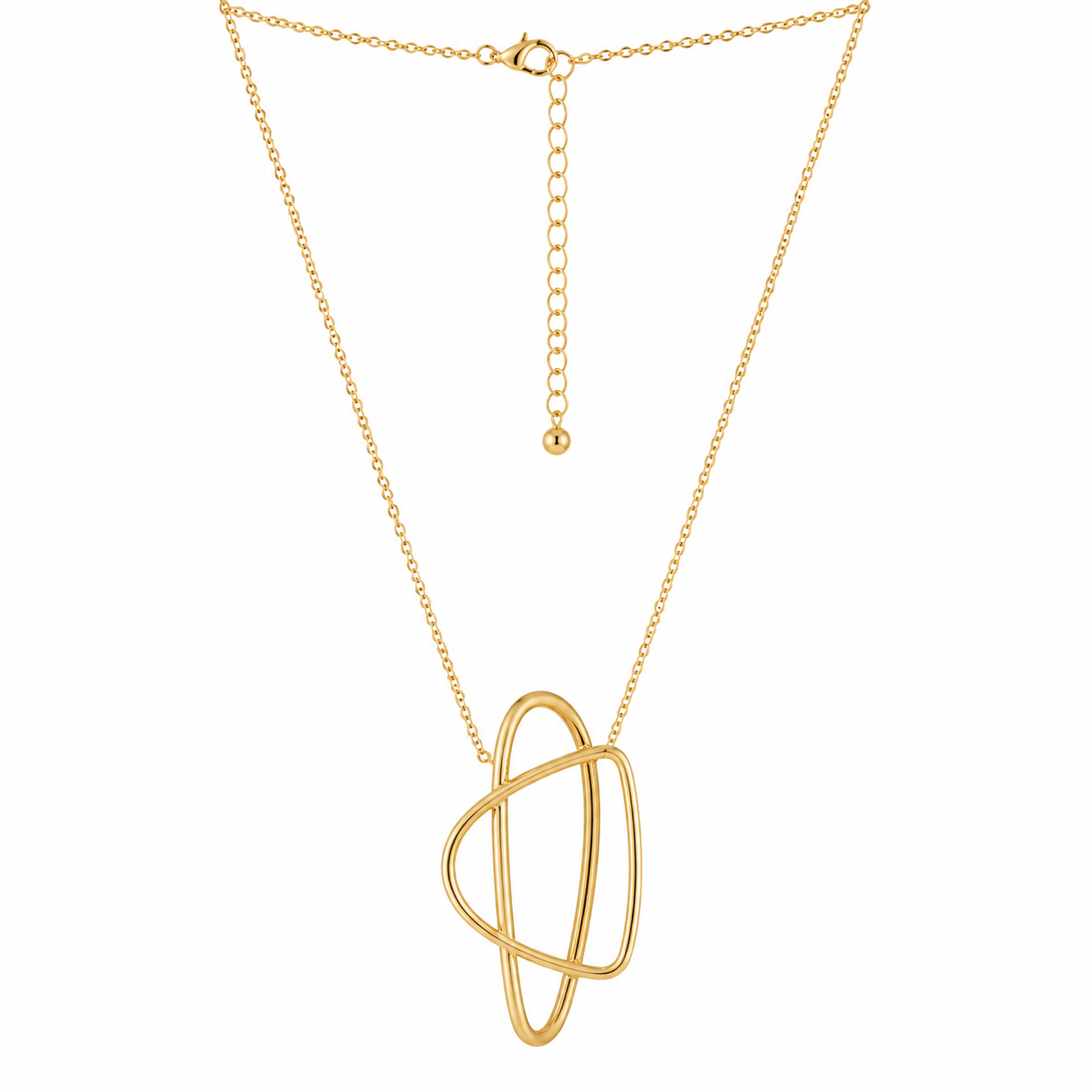 Geometric Lines Pendant Necklace