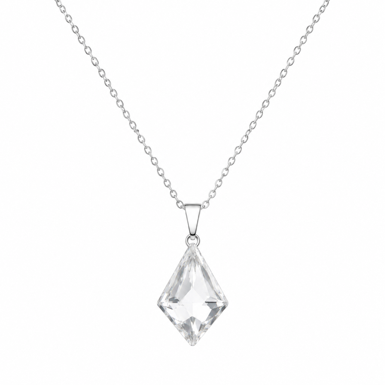 Geometric Cut Crystal Necklace
