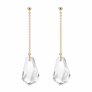Geometric Cut Crystal Drop Earrings