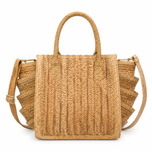 Woven Bellows Tote Bag