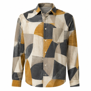 Casual Fit Printed Long-Sleeve Shirt