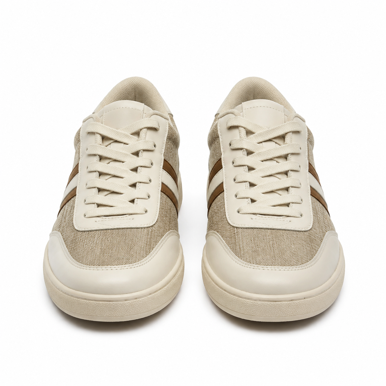 Textured Leather Low-Top Sneakers