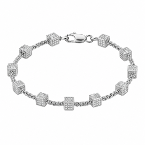 Geometric Cube Beaded Bracelet