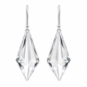 Geometric Cut Crystal Pendant Earrings
