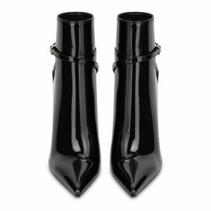 Patent Leather Stiletto Ankle Boots