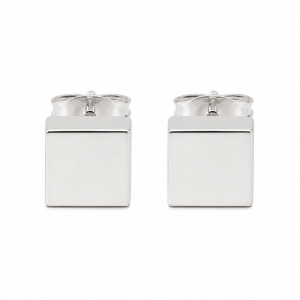 Geometric Cube Stud Earrings