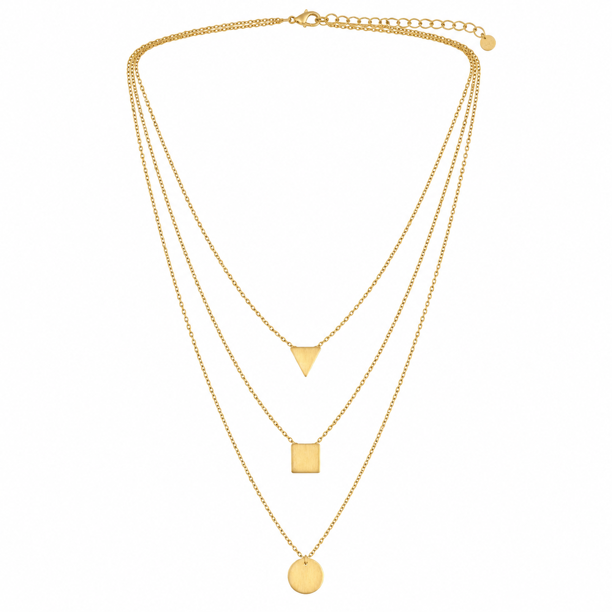 Geometric Layered Necklace