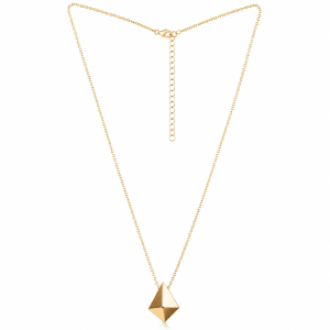 Geometric Luster Pendant Necklace