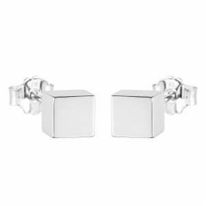 Geometric Cut Stud Earrings
